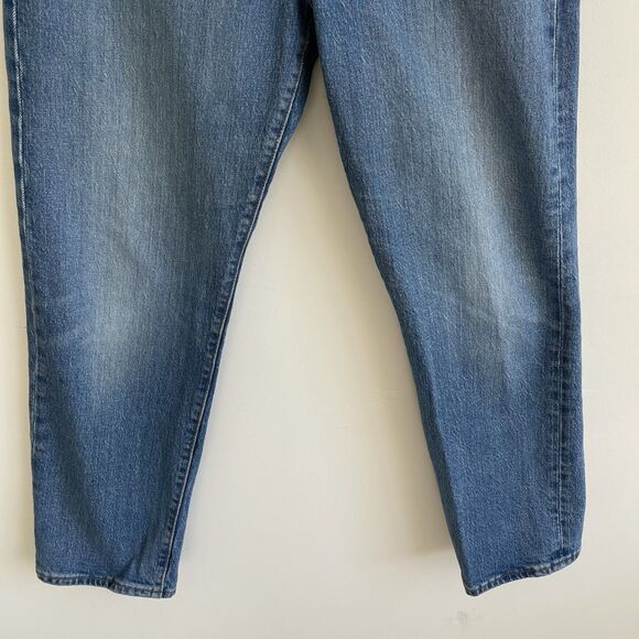 Levis Wedgie Straight Jeans Blue Women 29 Button Fly Hight Rise Stretch - Picture 4 of 14